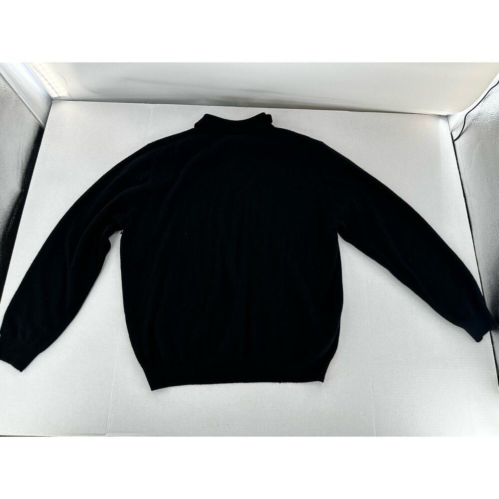 Daniel Bishop 2 Ply Cashmere Sweater Mens Sz XXL *Needs Repair* Has Holes Black - Picture 8 of 16